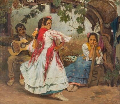 Dancing Spanish folk