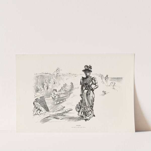 Danger (1896) by Charles Dana Gibson