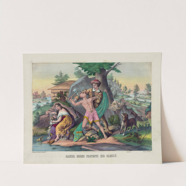 Daniel Boone protects his family (1874) by Henry Jerome Schile