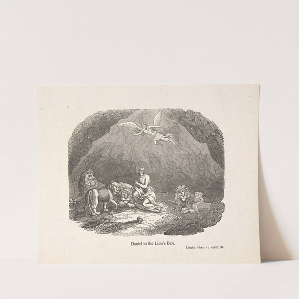 Daniel in the lion’s den by Alexander Anderson