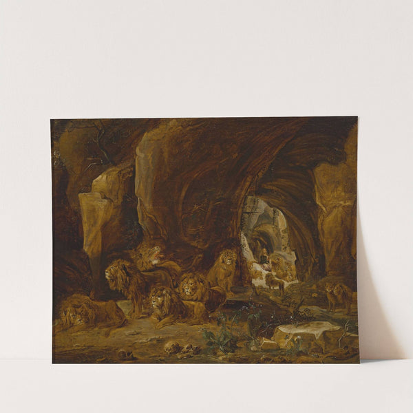 Daniel in the lions’ den (Daniel 6-17-22, 14-30-39) by David Teniers The Younger