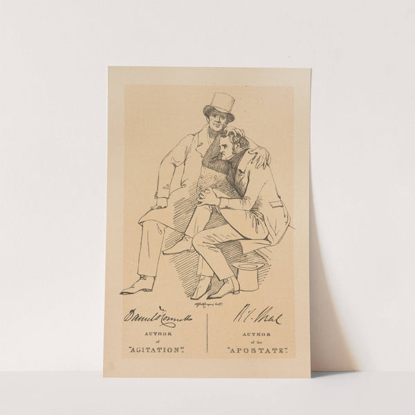 Daniel O’Connell, author of ‘Agitation’; R.L. Shiel, author of the ‘Apostate’ (1873) by Daniel Maclise