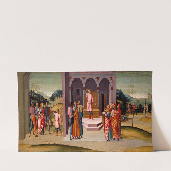 Daniel Saving Susanna, the Judgment of Daniel, and the Execution of the Elders (c. 1500) by Master of Apollo and Daphne