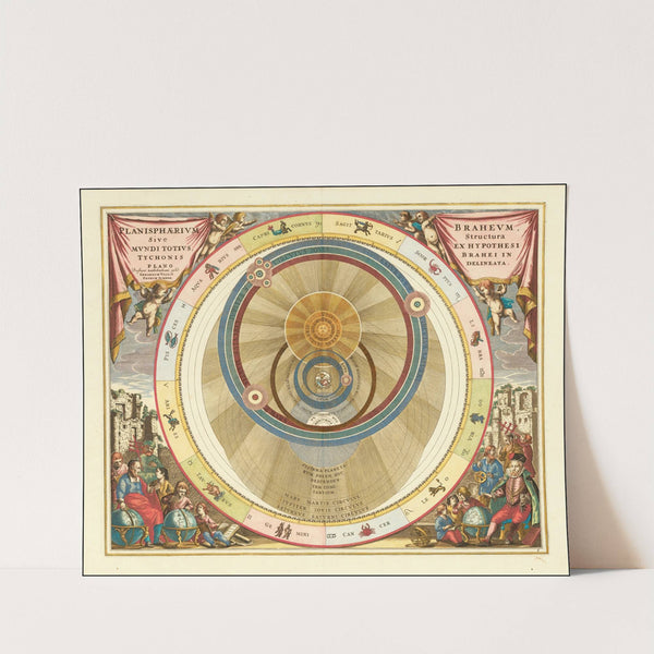 Danish astronomer Tycho Brahe’s model of the universe (1660) by Andreas Cellarius