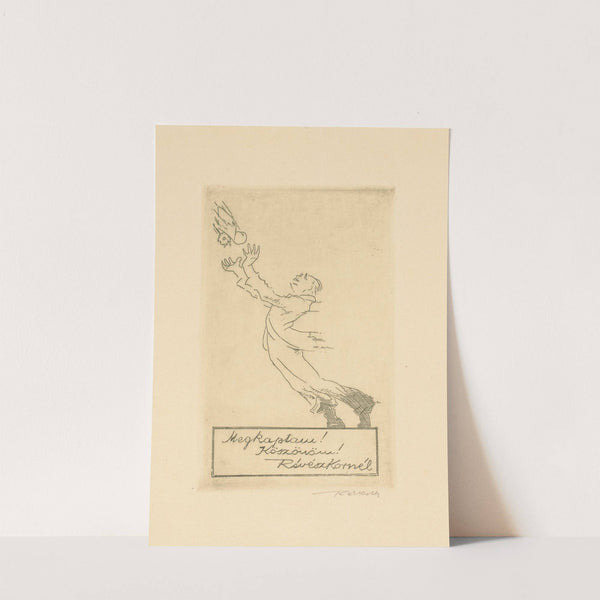 Dankbetuiging van Kornél Révész (1936) by Kornél Révész