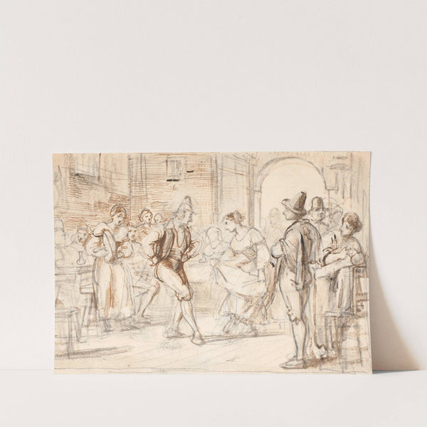 Dans i et osteri by Wilhelm Marstrand