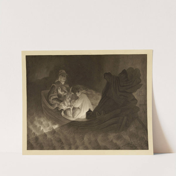 Dans la barque (1868) by Victor Masson