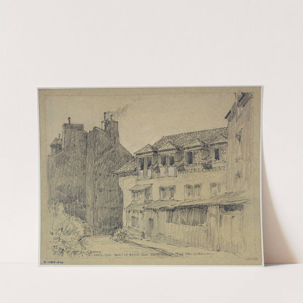 Dans la basse cour derrière la rue des Gobelins by Ferdinand Boberg