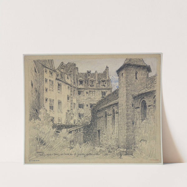 Dans la cour de Saint-Julien-le-Pauvre by Ferdinand Boberg