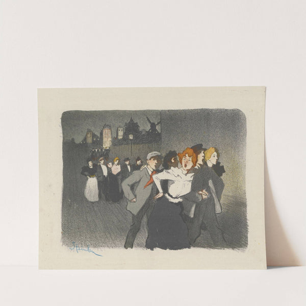 Dans la rue, gigolots et gigolettes (1895) by Théophile Alexandre Steinlen