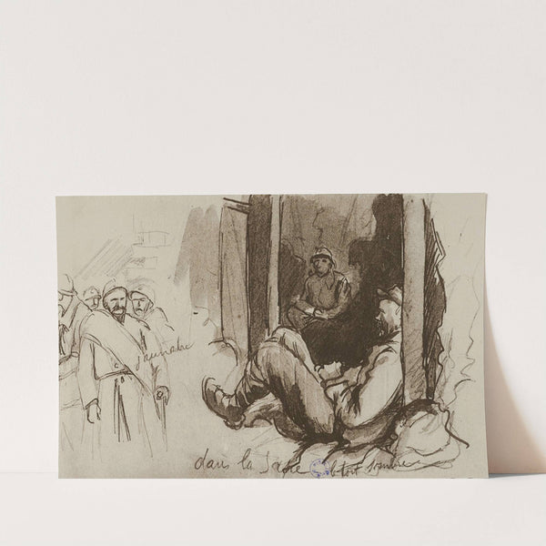 Dans la sape, le toit sombre (1915-1916) by Georges Goursat (Sem)