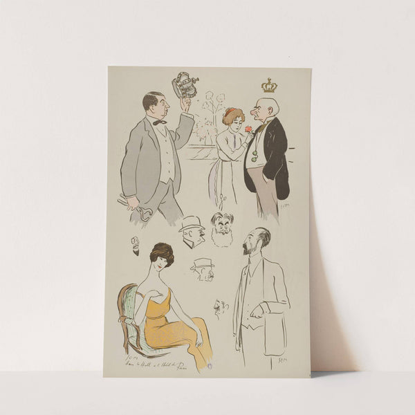 dans le Hall à l’Hôtel de Paris (1913) by Georges Goursat (Sem)