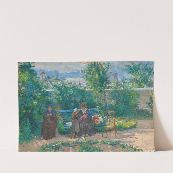 Dans le jardin à l'Hermitage, Pontoise by Ludovic Piette