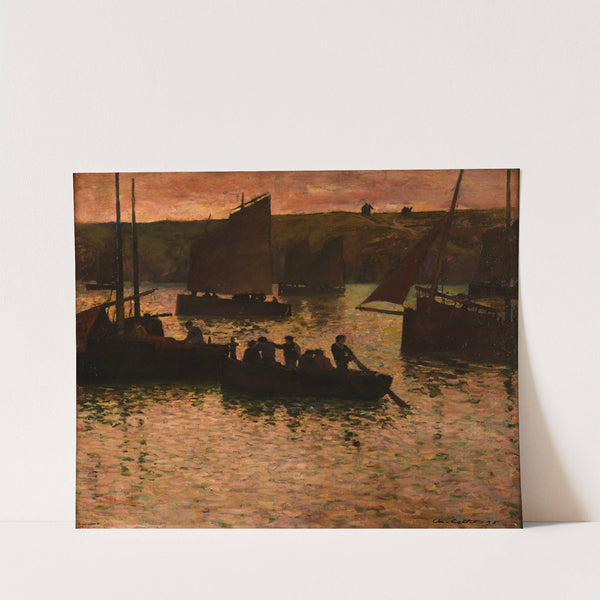 Dans le port (1895) by Charles Cottet