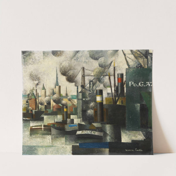 Dans le port de Rouen by Pierre Hodé