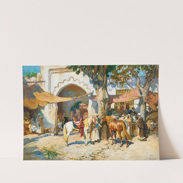 Dans le souk. Alger by Frederick Arthur Bridgman