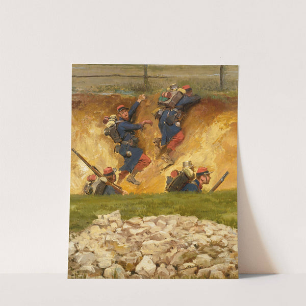 Dans Un Ravin. Lignards by Jean-Baptiste Édouard Detaille