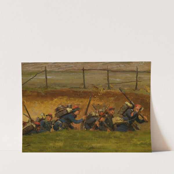 Dans Un Ravin. Lignards by Jean-Baptiste Édouard Detaille