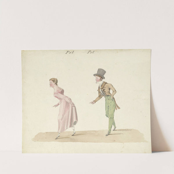 Dansend paar (1811 - 1873) by Pieter van Loon