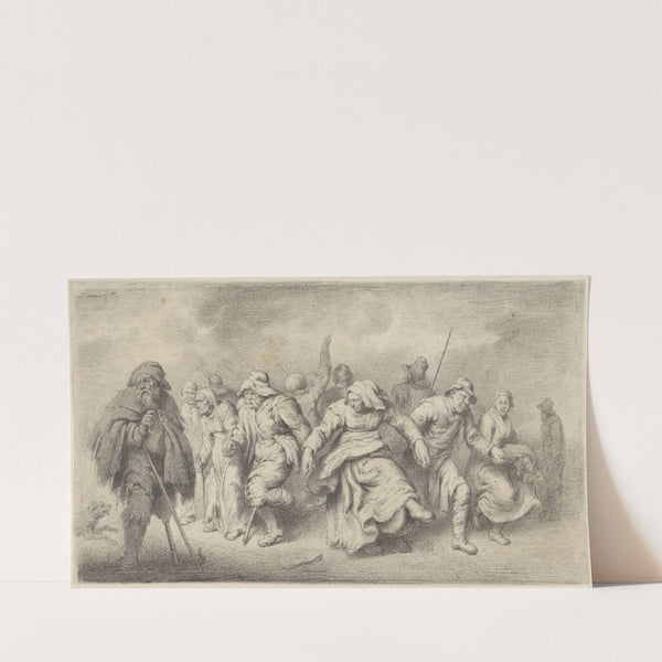 Dansende bedelaars by Woutherus Mol