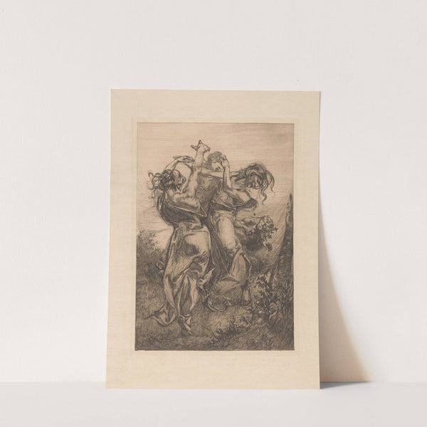 Dansende vrouwen met sater (1881-1934) by Johannes Josephus Aarts