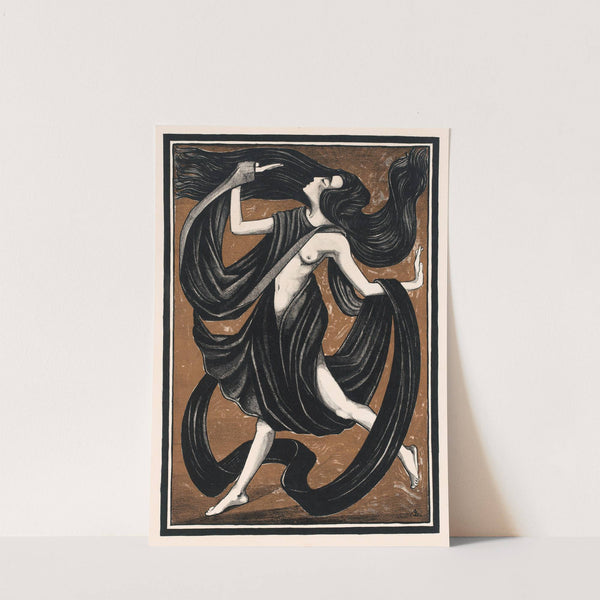 Danseres met draperieën by Henk Schilling