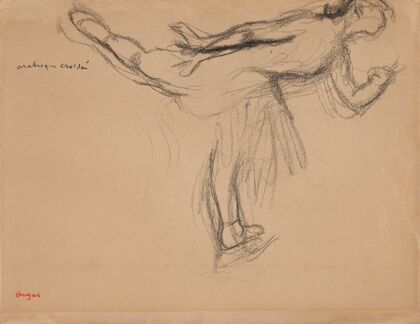 Danseuse, arabesque croisée