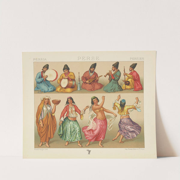 Danseuses et musiciens (1876-1888) by Auguste Racinet