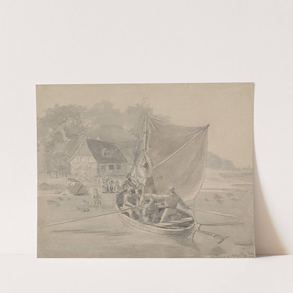 Danske fiskeres hjemkomst (1838) by Adolph Tidemand