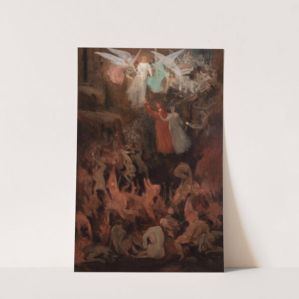 Dante e Virgílio ascendendo ao Paraíso by Eliseu Visconti