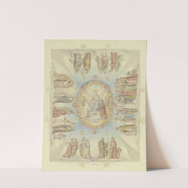 Dantes Paradies für die Ausmalung der Decke im ersten Saal der Villa Massimo in Rom by Philipp Veit