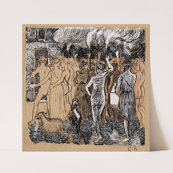 Daphnis et Chloë (Les noces de Daphnis et Chloë) (1895-1896) by Camille Pissarro