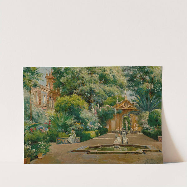 Dappled Sunlight In A Garden (1912) by Manuel García y Rodríguez