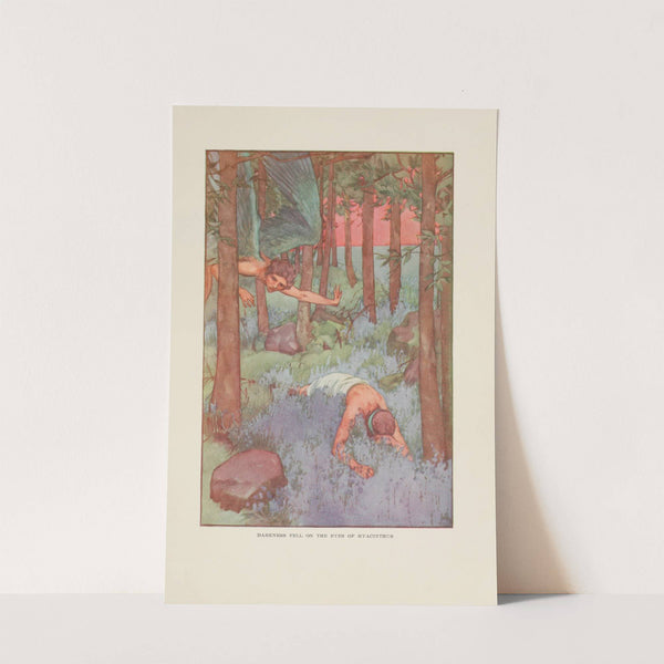 Darkness fell on the eyes of Hyacinthus by Helen Stratton