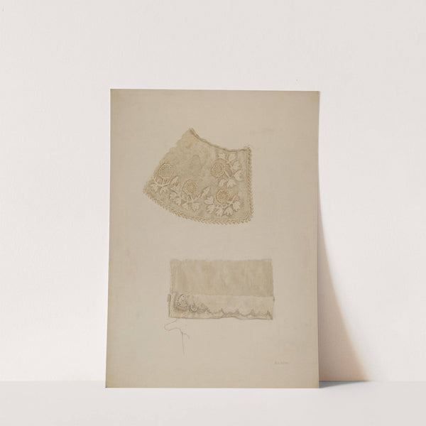 Darned Collar & Pattern of Embroidery by Eva Wilson