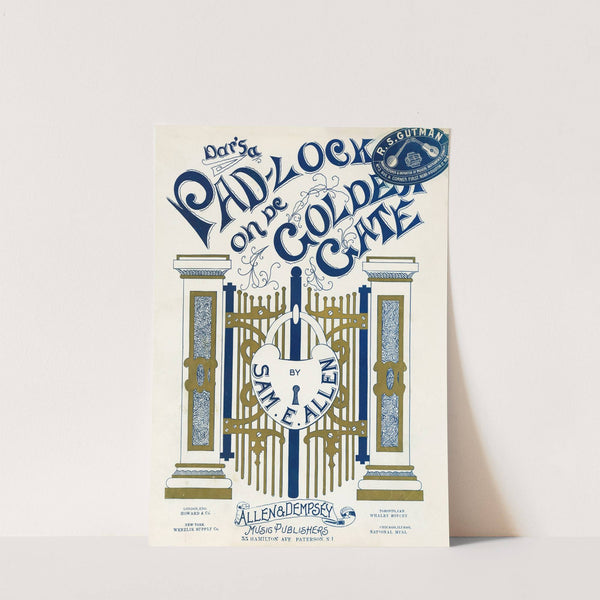 Dar's a Padlock on de Golden Gate by Anonymous