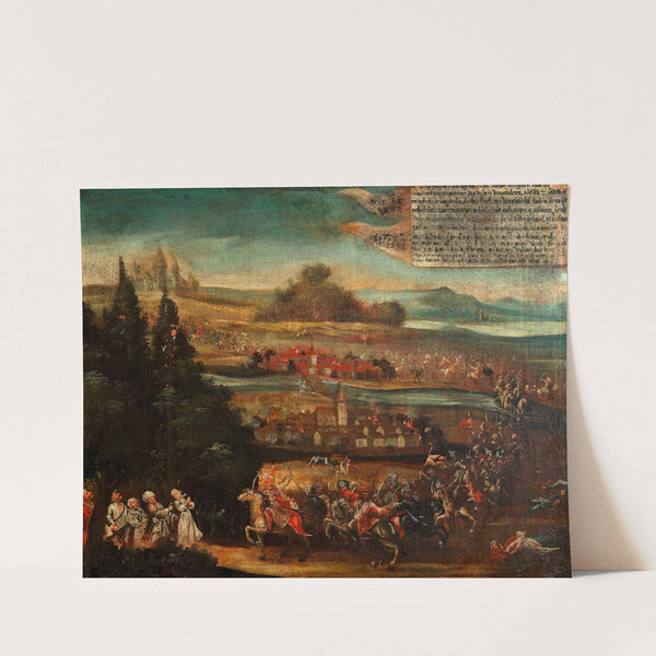 Darstellung aus dem Türkenkrieg (Bauernmalerei) by Anonymous