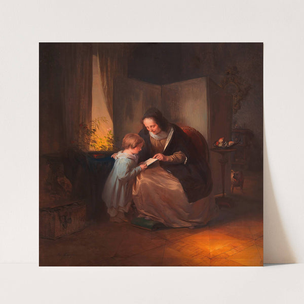 Das A-B-C (1843) by Josef Danhauser