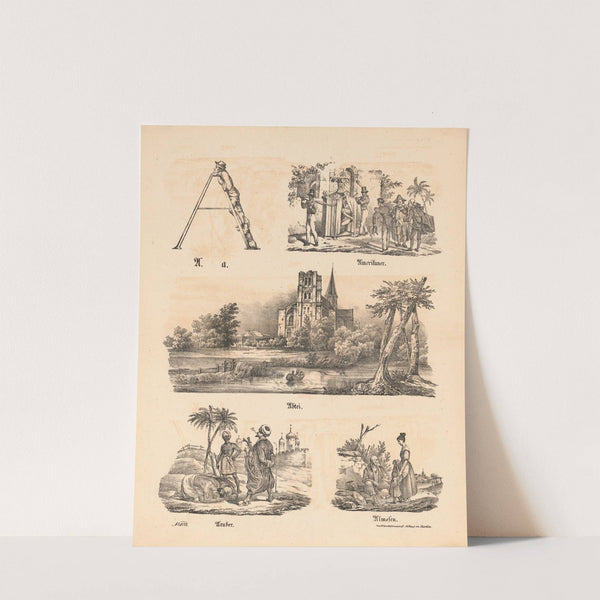 Das allegrösste Bilder ABC. A (1828) by Theodor Hosemann