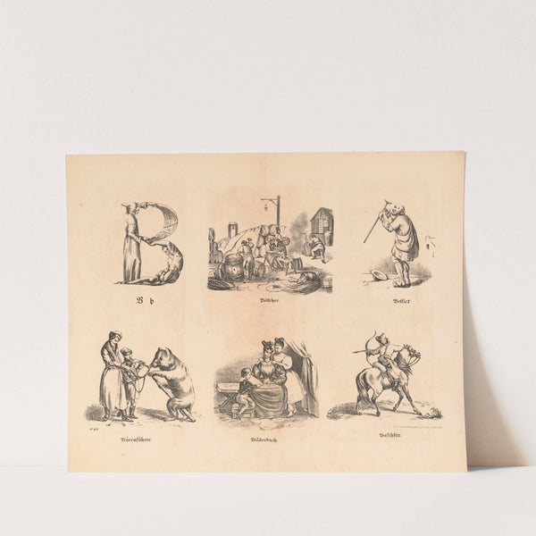 Das allegrösste Bilder ABC. B (1828) by Theodor Hosemann
