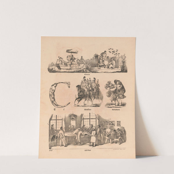 Das allegrösste Bilder ABC. C (1828) by Theodor Hosemann