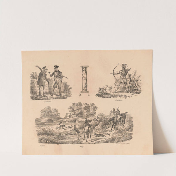 Das allegrösste Bilder ABC. I,J (1828) by Theodor Hosemann