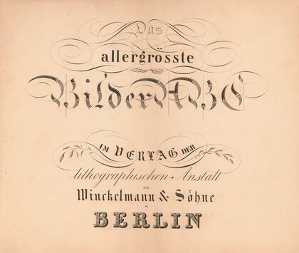 Das allegrösste Bilder ABC – Title Page (1828)