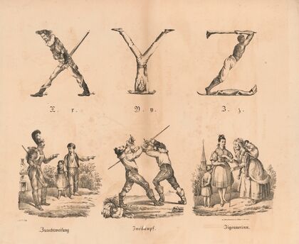Das allegrösste Bilder ABC. X,Y,Z (1828)