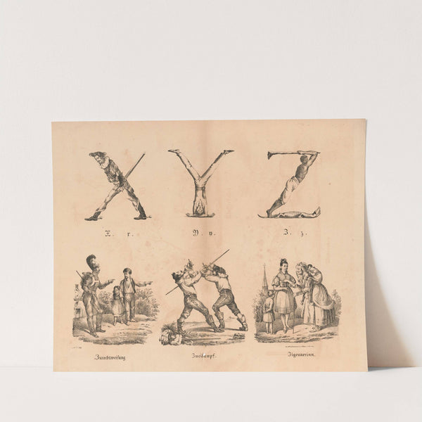 Das allegrösste Bilder ABC. X,Y,Z (1828) by Theodor Hosemann