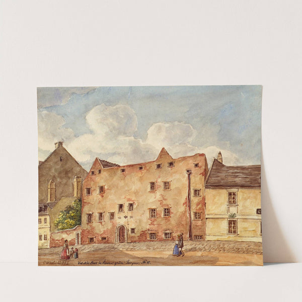 Das alte Haus in der Grünen Thorgasse Nr. 80 in Wien Rossau by Carl L. Wiesböck