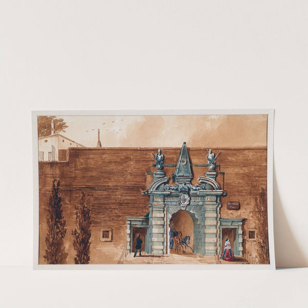 Das alte Kärntnertor in Wien von außen by Anton Stutzinger