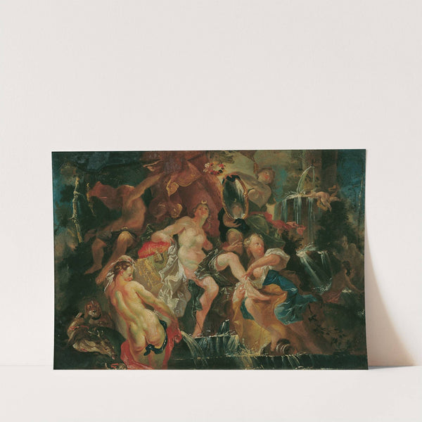 Das Bad der Diana (Rückseite; Die Erziehung des Bacchusknaben) by Joseph Winterhalder the younger