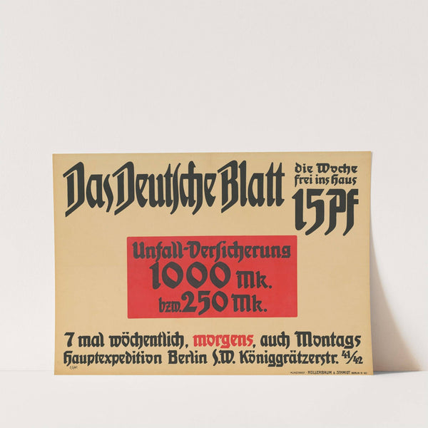 Das deutsche Blatt (1906) by Edmund Edel