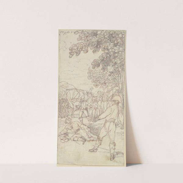 Das Duell zwischen Lovelace und Oberst Morden, Lovelace sterbend am Boden by Daniel Nikolaus Chodowiecki